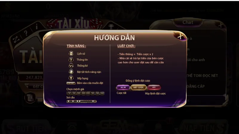 Nắm vững luật và tỷ lệ trong mẹo chơi app tài xỉu Đại Phú Quý